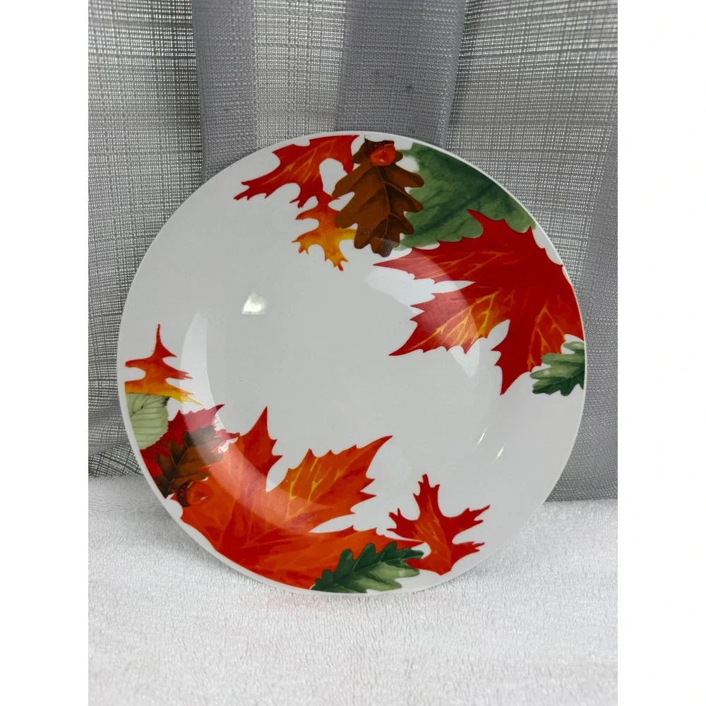 Royal Norfolk Autumn Leaves Acorn Dinner Plate 10.5